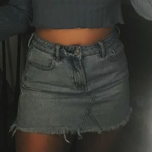 pacsun denim skirt